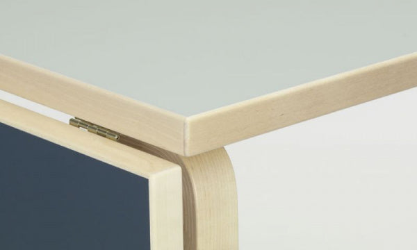 DL81C Drop Leaf Table Vapor x Smoky Blue Linoleum