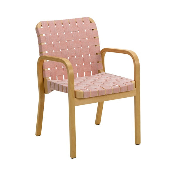 ARM CHAIR 45 ハニーステイン×ウェビング ナチュラル・レッド