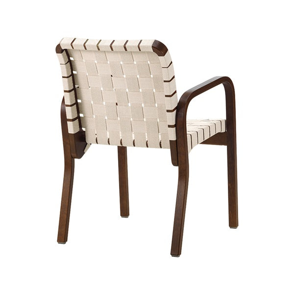 ARM CHAIR 45 ウォルナットステイン×ウェビング ナチュラル・ホワイト