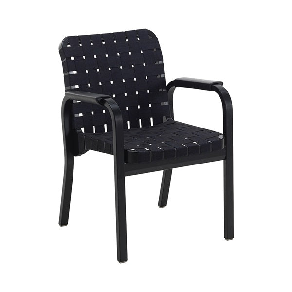 ARM CHAIR 45 ブラックラッカー×ウェビング ブラック・ブルー