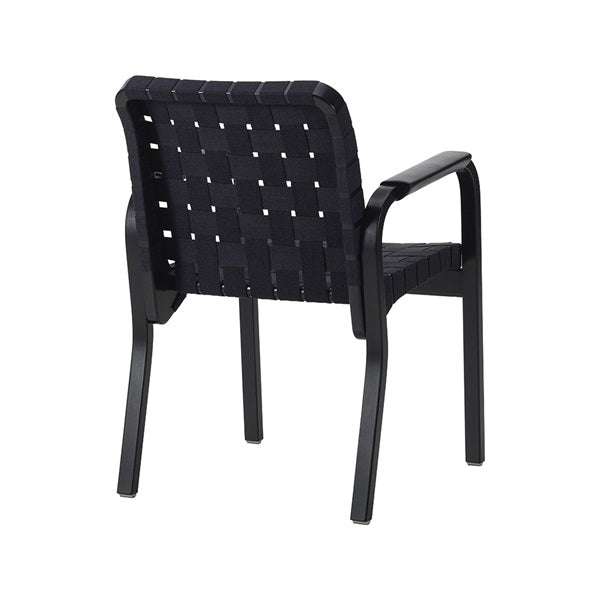 ARM CHAIR 45 ブラックラッカー×ウェビング ブラック・ブルー