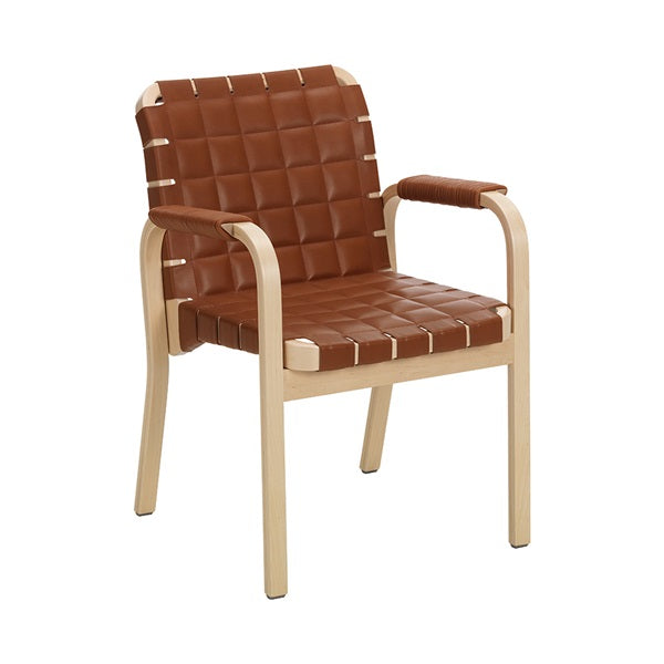 ARM CHAIR 45 ナチュラルラッカー×レザー Elegance コニャック