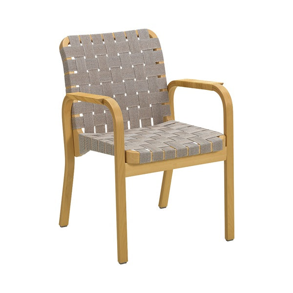 ARM CHAIR 45 ハニーステイン×ウェビング ナチュラル・ブラック