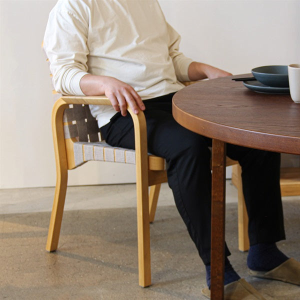 ARM CHAIR 45 ハニーステイン×ウェビング ナチュラル・ブラック