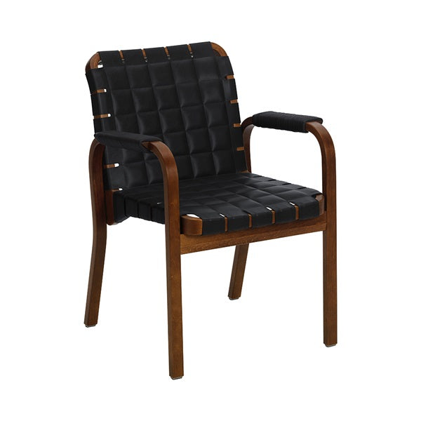 ARM CHAIR 45 ウォルナットステイン×レザー Prestige ブラック