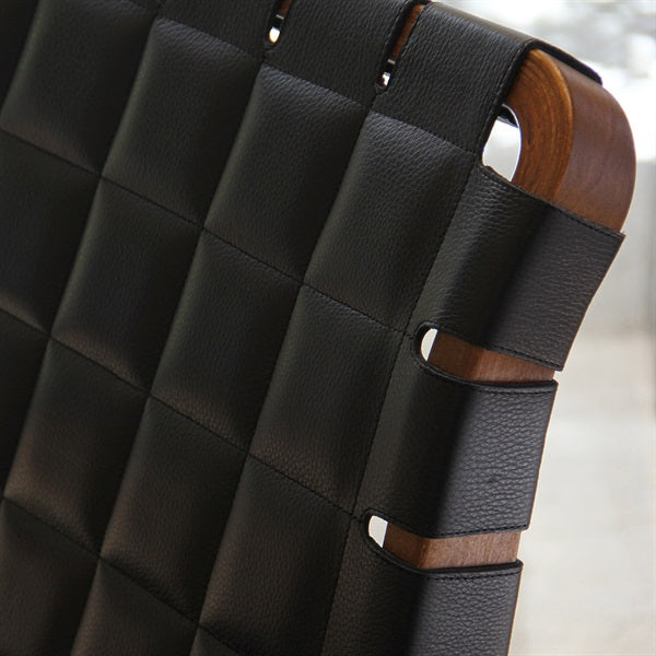 ARM CHAIR 45 ウォルナットステイン×レザー Prestige ブラック