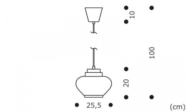 A333 PENDANT LIGHT カブ デュオトーン ホワイト×リネン