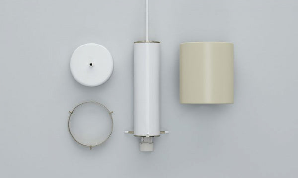 A110 PENDANT LIGHT HAND GRENADE デュオトーン ホワイト リネン