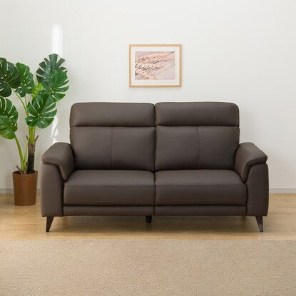 3-seater sofa (LB07 leather DBR)