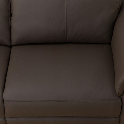 3-seater sofa (LB07 leather DBR)