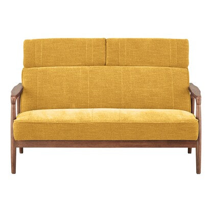 2-seater upholstered sofa (IC01 YE/MBR)