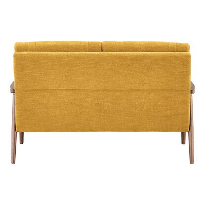 2-seater upholstered sofa (IC01 YE/MBR)