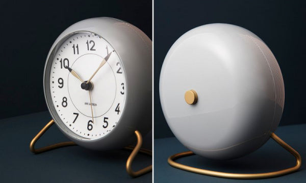 Table Clock STATION グレー