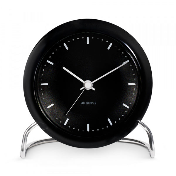 Table Clock CITY HALL Black