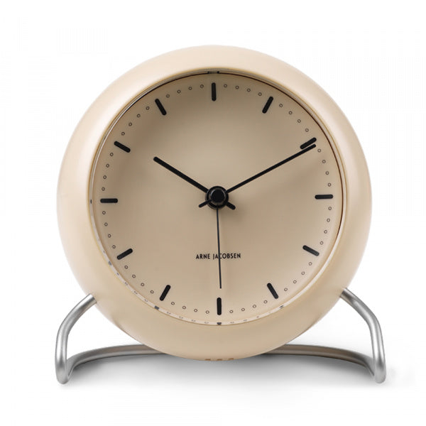 Table Clock CITY HALL Sandy Beige