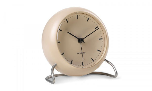 Table Clock CITY HALL Sandy Beige