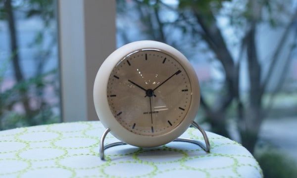 Table Clock CITY HALL Sandy Beige