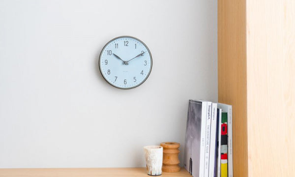 Wall Clock STATION φ21cm ロイヤルブルー