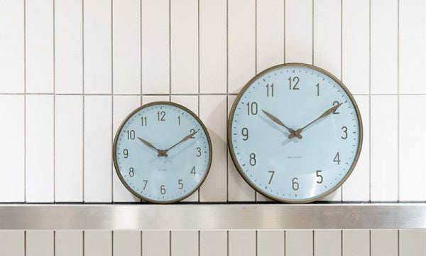 Wall Clock STATION φ29cm ロイヤルブルー