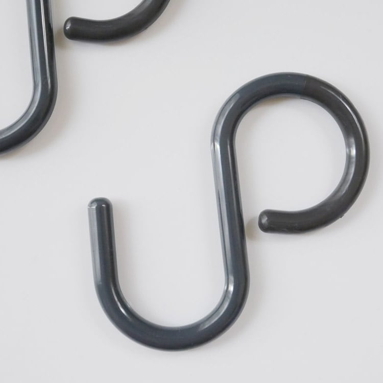 Large S-hook, warm gray