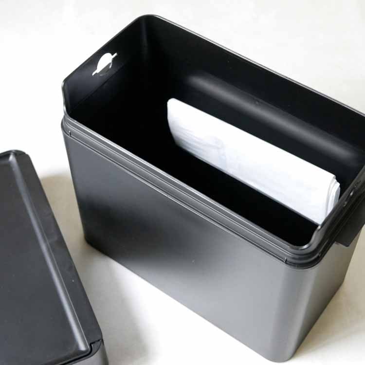 Seals 9.5 Airtight Dustbin, Black