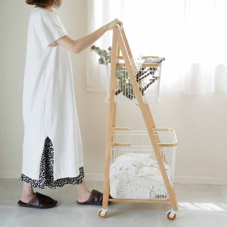 LIV CARRY BASKET WAGON L ホワイト