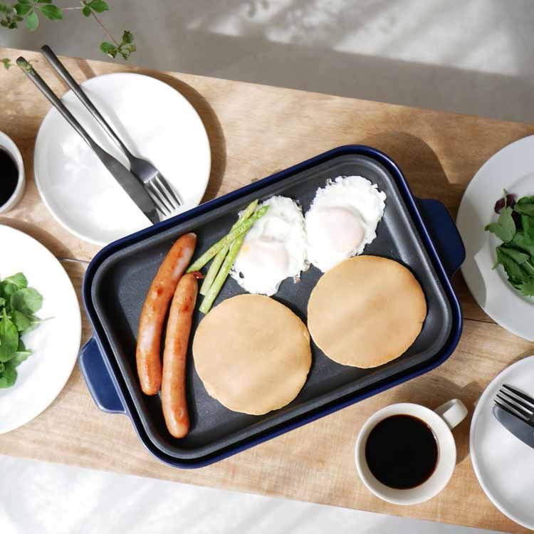 コンパクト ホットプレート ネイビー