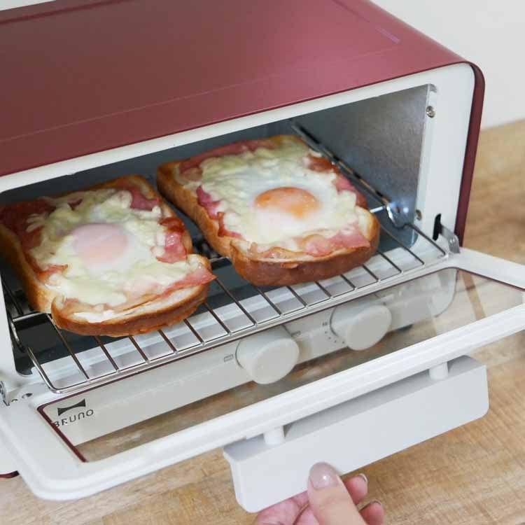 Red toaster oven