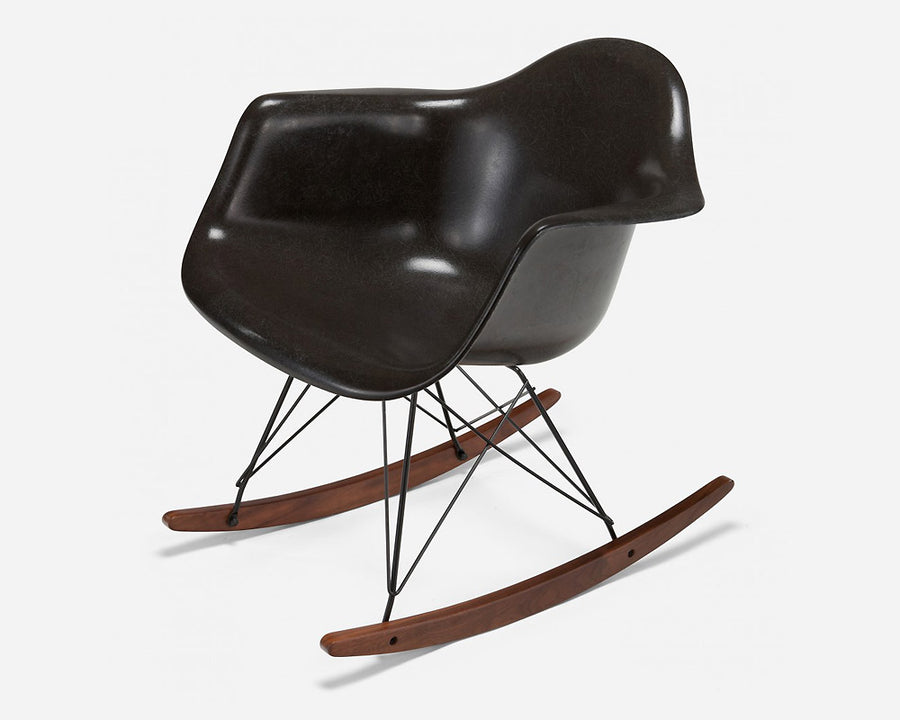 Fiberglass Arm Shell Chair CHARCOAL