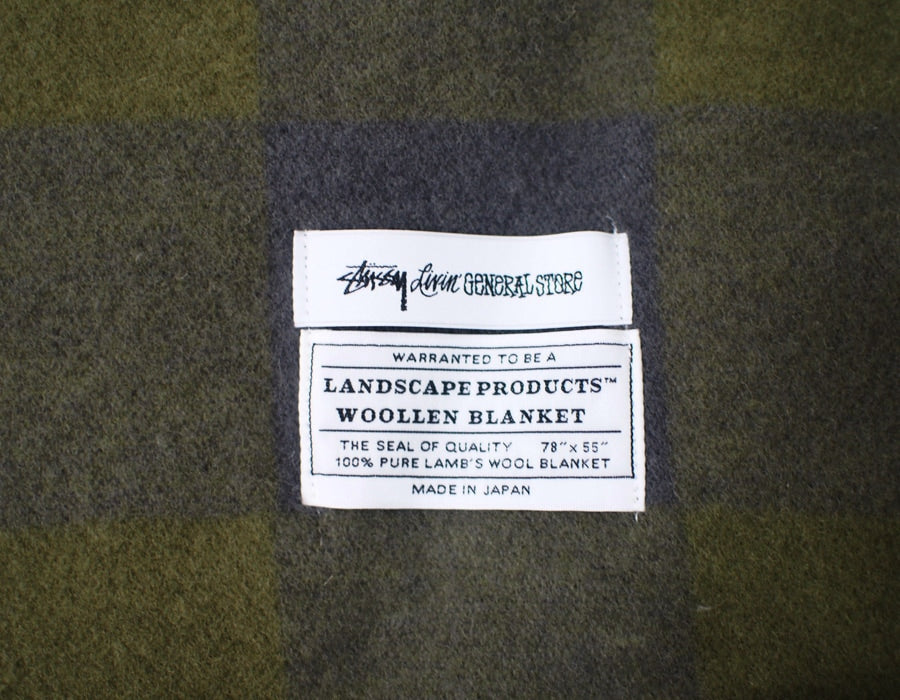 GS Wool Plaid Blanket by Landscape Products