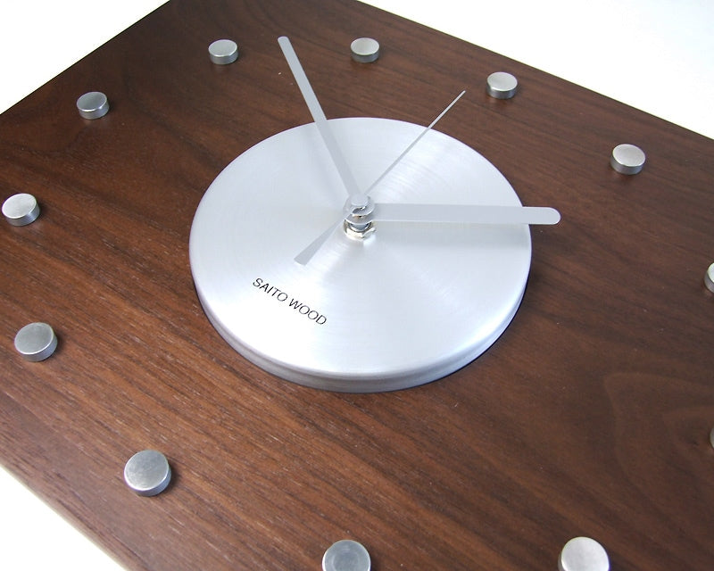 Wall Clock Walnut プライウッド ウォールクロック ウォールナット