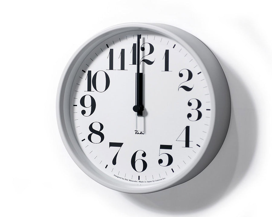 Riki Steel Clock, Numeric Indicator Type/Radio Controlled Clock