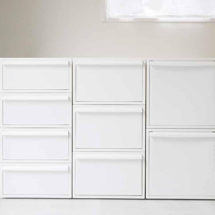 Closet System, Small Drawers, Set of 4, All White