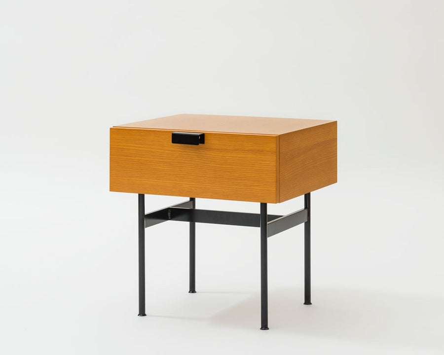Pierre Paulin F181 Drawer Table Oak