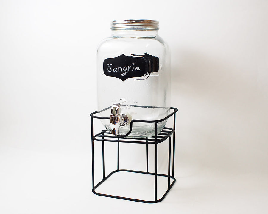 Black Board Paint Drink Dispenser