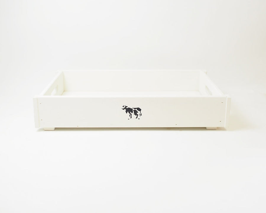 Wood Box Ivory X-Small Stacking