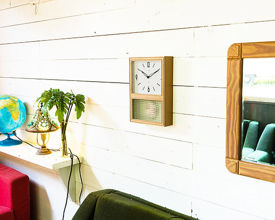 GLASS PENDULUM CLOCK 振り子時計