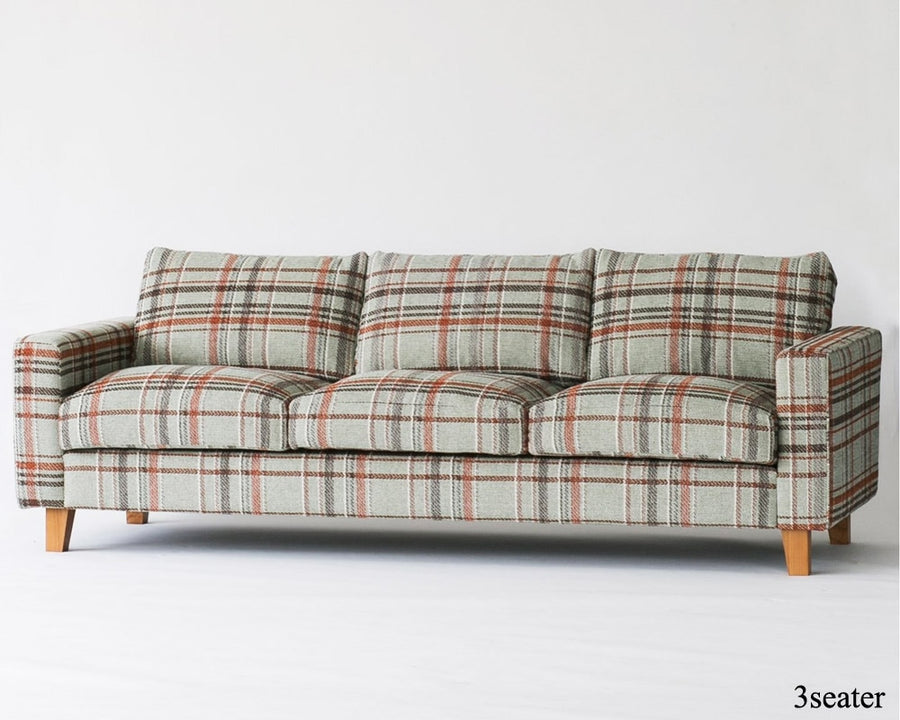 JETTY FEATHER SOFA AC08 チェック 3シーター S