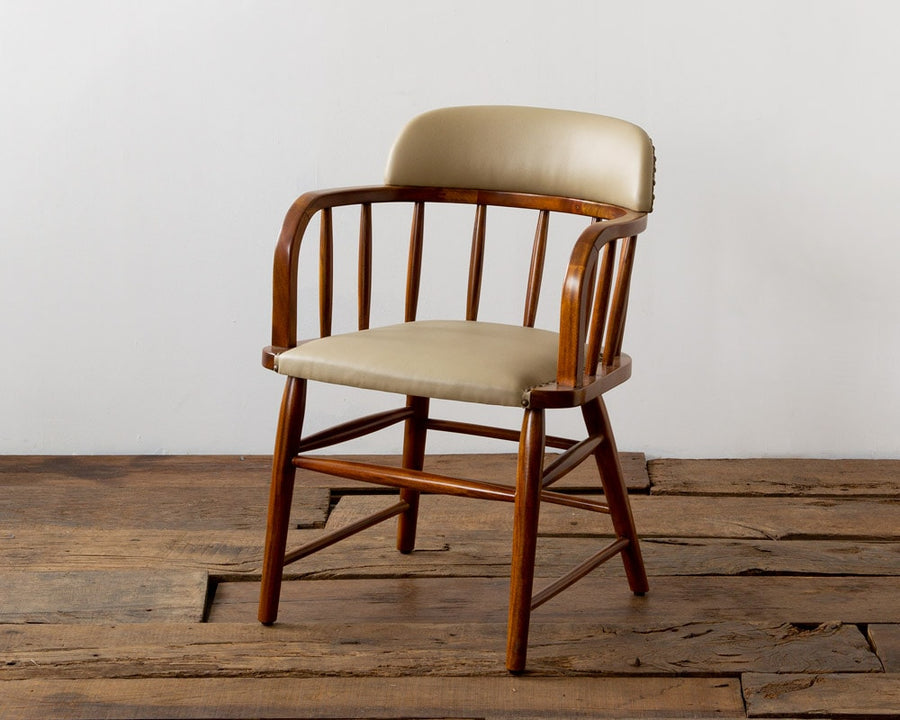 OAKS ARM CHAIR_PVC BEIGE オークスアームチェア PVCベージュ