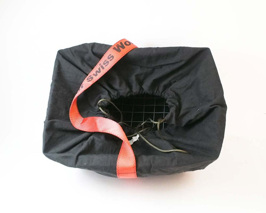 RECT. BASKET with VINTAGE POST OFFICE BAG