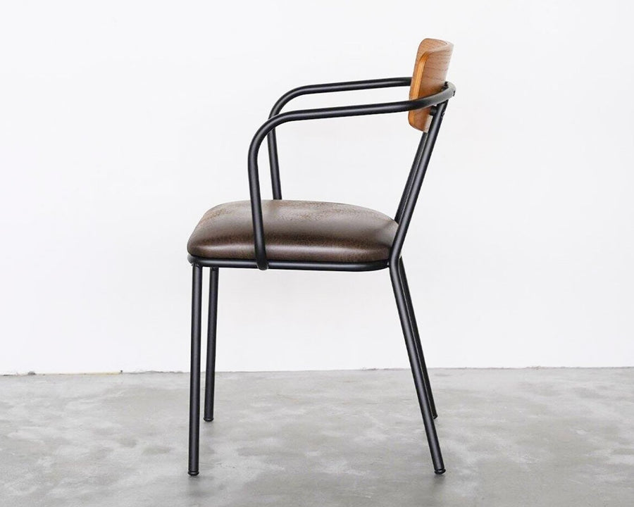 HENRY ARM CHAIR FAB BR ヘンリーアームチェア ブラウン