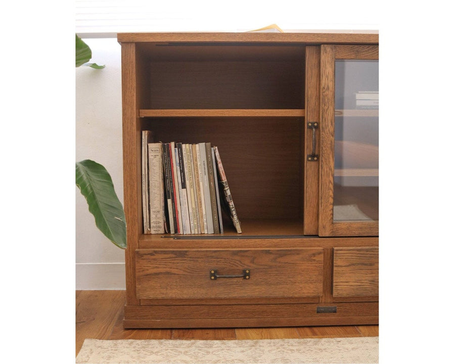 Elverson Glass Cabinet with Drowers, Small