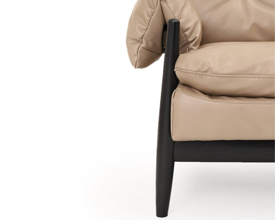 MADEIRA SOFA PU BK FRAME Madeira sofa PU leather black frame