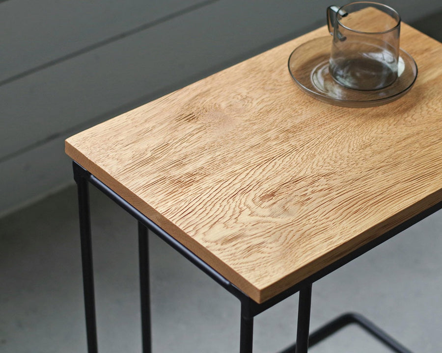 U OAK SIDE TABLE