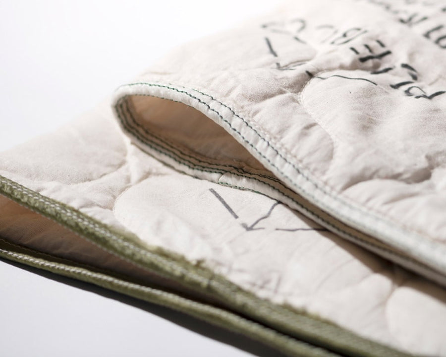 VINTAGE PARACHUTE LINE QUILTED BLANKET