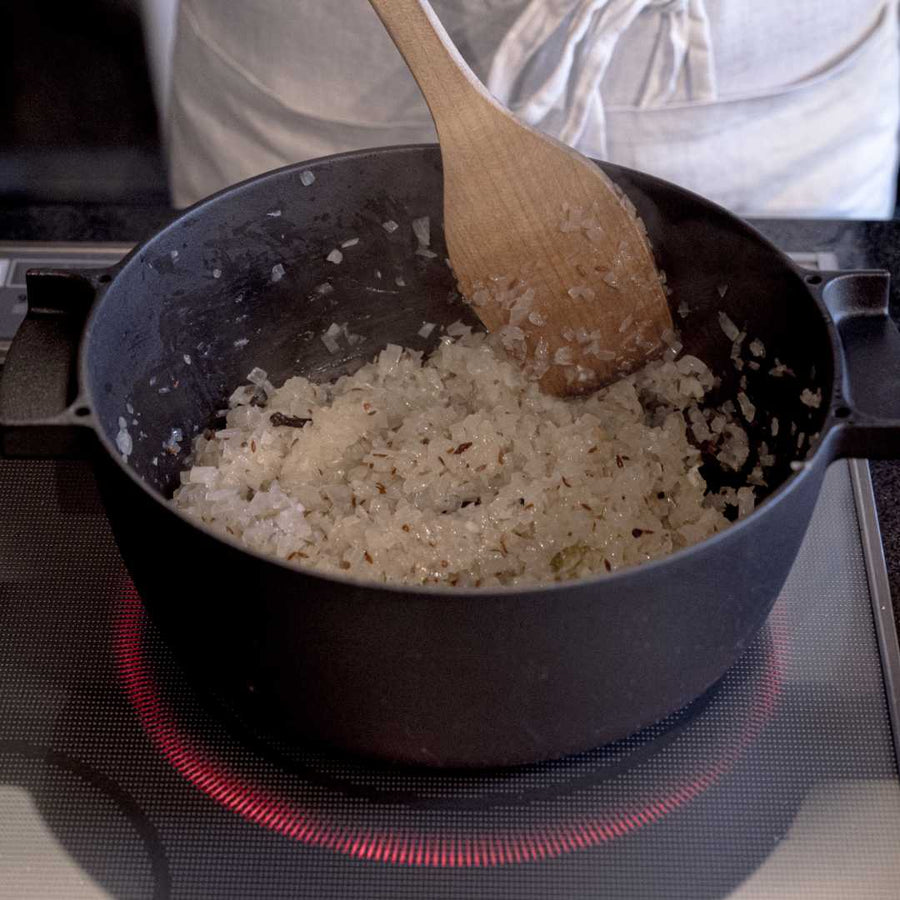 鋳物ほうろう両手鍋 深型