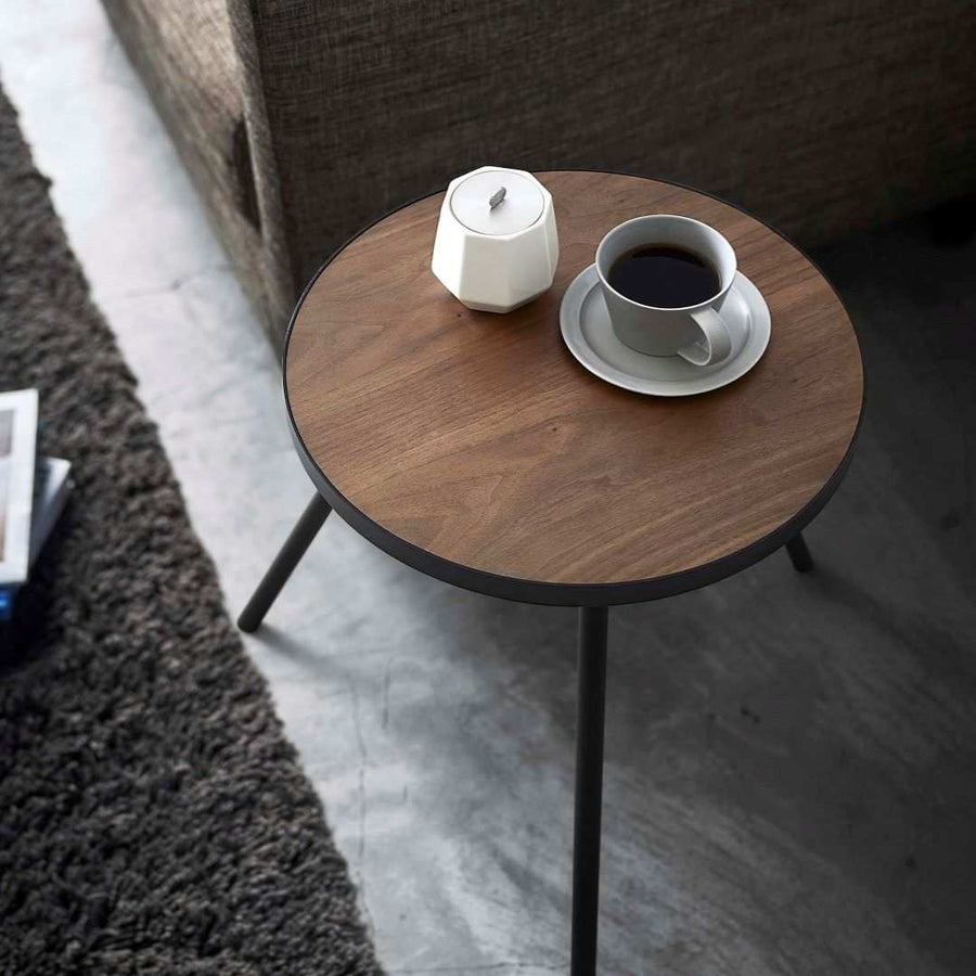 tower round side table