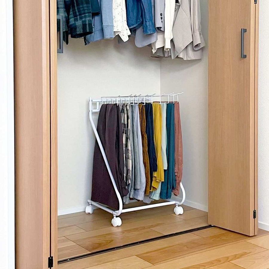 bws SELECTION Slacks Hanger, 10-Holder, White
