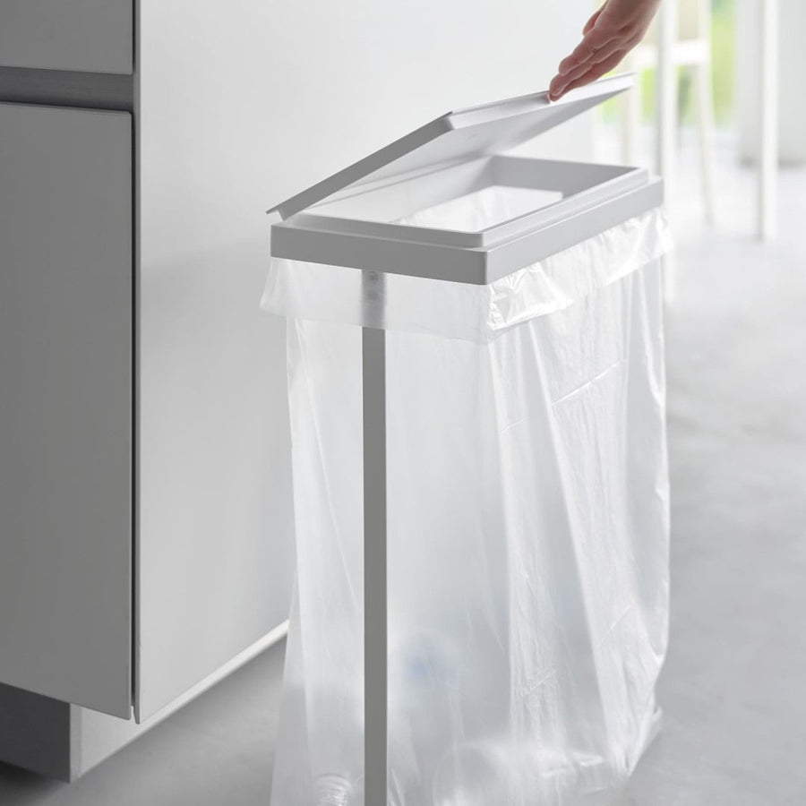 Tower Slim Lidded Garbage Sorting Bag Holder, 45L, Side Opening