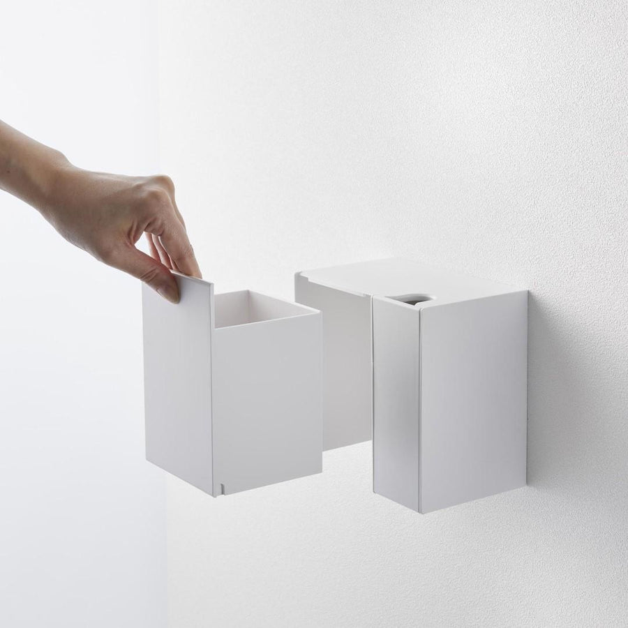 Tower Wall Flushable Toilet Brush &amp; Replacement Brush Holder for Plasterboard Walls